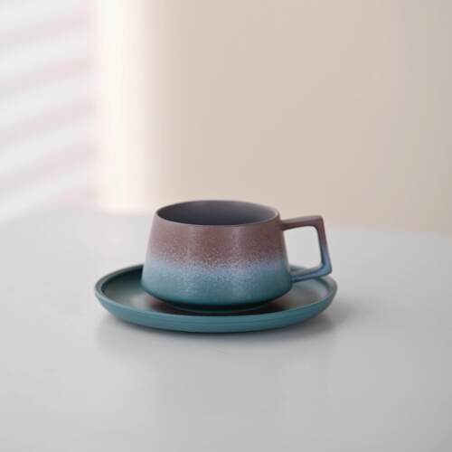 领美陶瓷咖啡杯碟套装高档精致高颜值马克杯下午茶家用办公杯轻奢