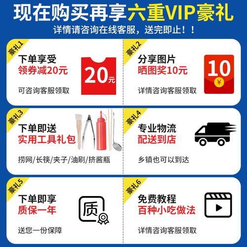 君凌电炸炉商用油炸锅油炸机鸡排薯塔大容量20L恒温电炸锅油条机