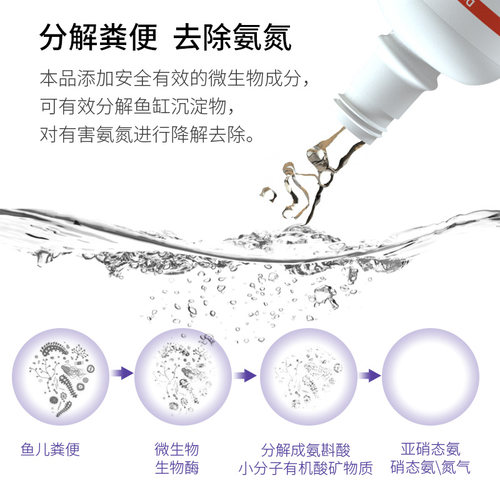 德克硝化细菌 硝化菌水族水质稳定剂 鱼缸净水剂消化细菌养鱼用品