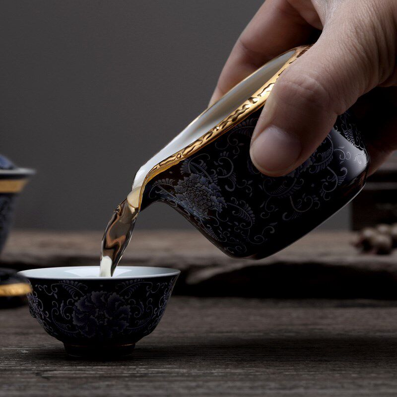 一园茶具中式套装家用茶杯陶瓷高档茶壶办公室轻奢小功夫泡茶套组