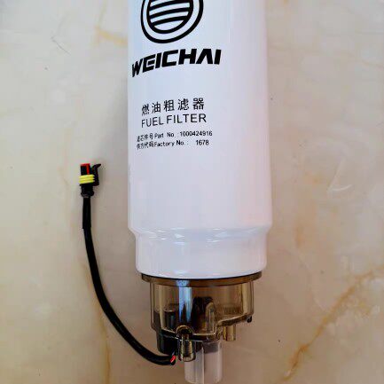 PL420柴油滤清器滤芯油水分离器带传感器线 加热线透明杯用于豪沃