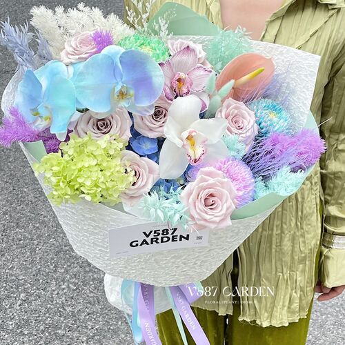 水岩纸水滴纸鲜花花束包装纸手工石纹纸肌理褶皱纹理花艺包花材料