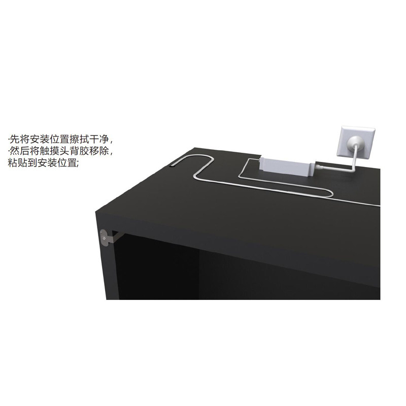 橱柜灯LED柜底灯薄膜按键开关厨房吊柜衣柜玄关酒书柜鞋灯控制器