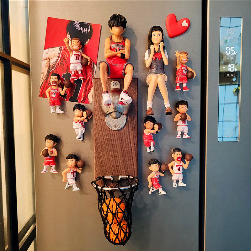 灌篮高手樱木立体创意冰箱贴磁贴啤酒开起瓶器洞洞板防盗门装饰品