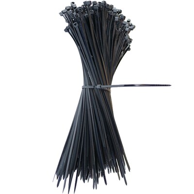 自锁式尼龙扎带塑料收紧带4x150x200 5x300 8x400x500mm黑白扎带