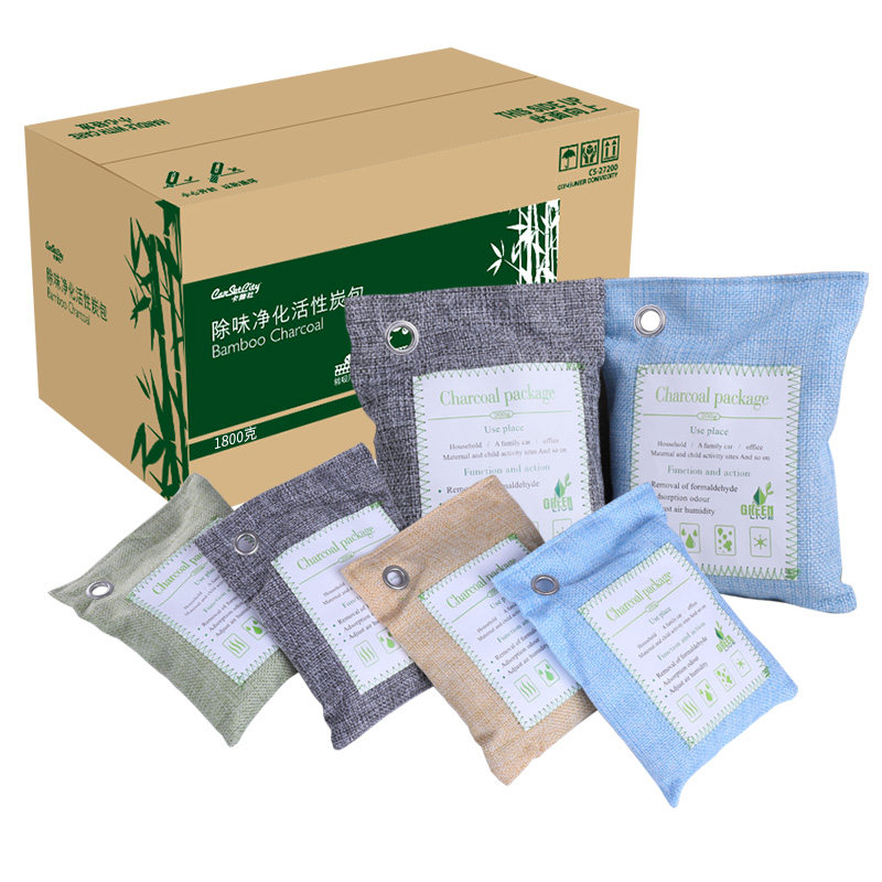 卡饰社活性炭去除吸甲醛新房装修神器竹炭包家用清除剂除味汽车用