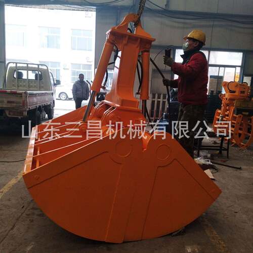 SY25C-挖掘机液WAD压2回转贝型斗，液压分贝壳抓斗 行车体式9贝壳