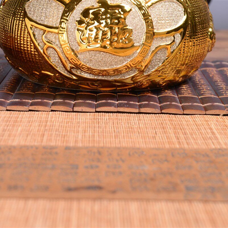 欧式电镀土豪金布袋型(招财进宝)字样花盆发财树花盆摆设