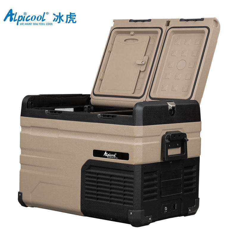 双门冰虎车载冰箱24V货车车家两用压缩机制冷汽车车用专用小冰箱