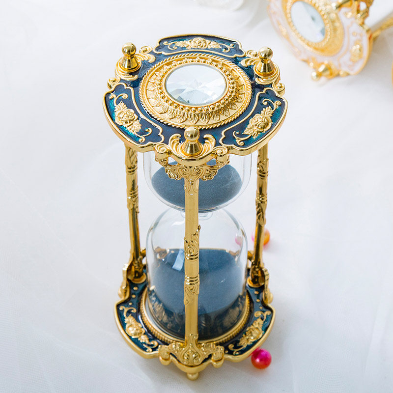 金属沙漏计时器15分钟家居饰品装饰客厅摆件生日结婚礼物新婚闺蜜
