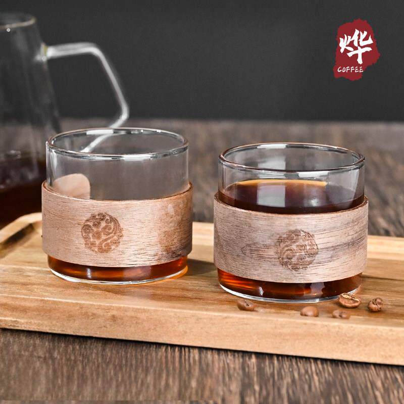 咖啡品鉴杯 日式小茶杯透明玻璃套装隔热防烫加厚喝茶杯简约家用