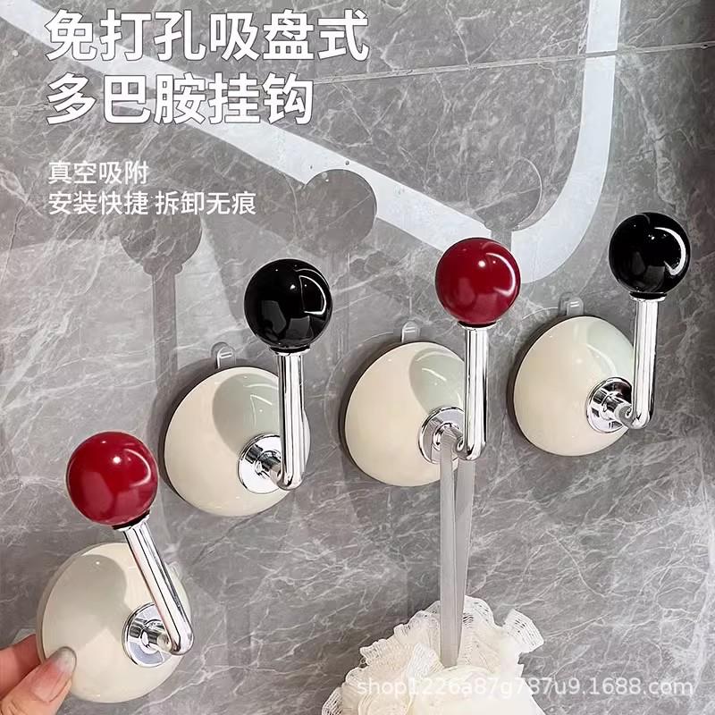 吸盘挂钩黏免打孔无痕柜门把手玻璃门移门手柄抽屉多功能