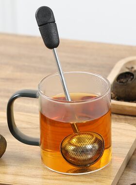 旋转泡茶球304不锈钢小青柑花茶分离滤包办公室便携懒人喝茶工具