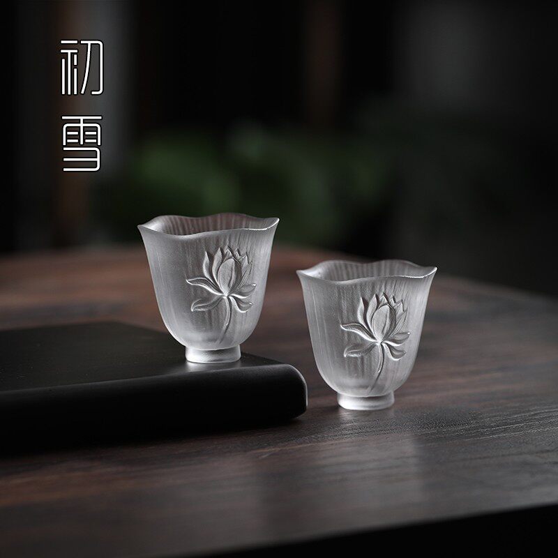 琉璃茶杯个人专用高端日式小号迷你品茗杯茶具单人女士个性荷花杯
