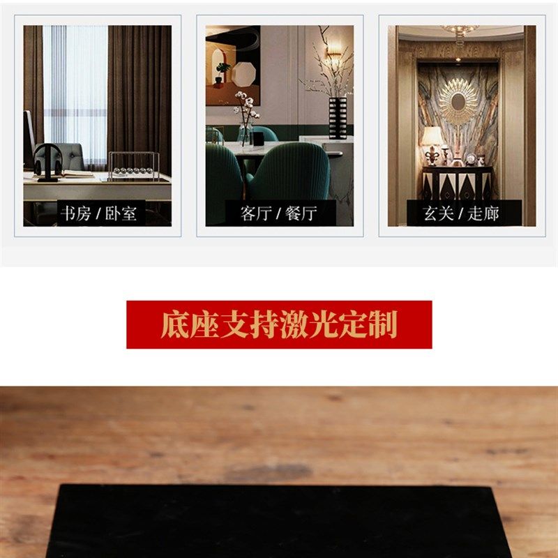 陶瓷绿马摆件中式家居创意招财唐马客厅办公室桌面装饰工艺品礼品
