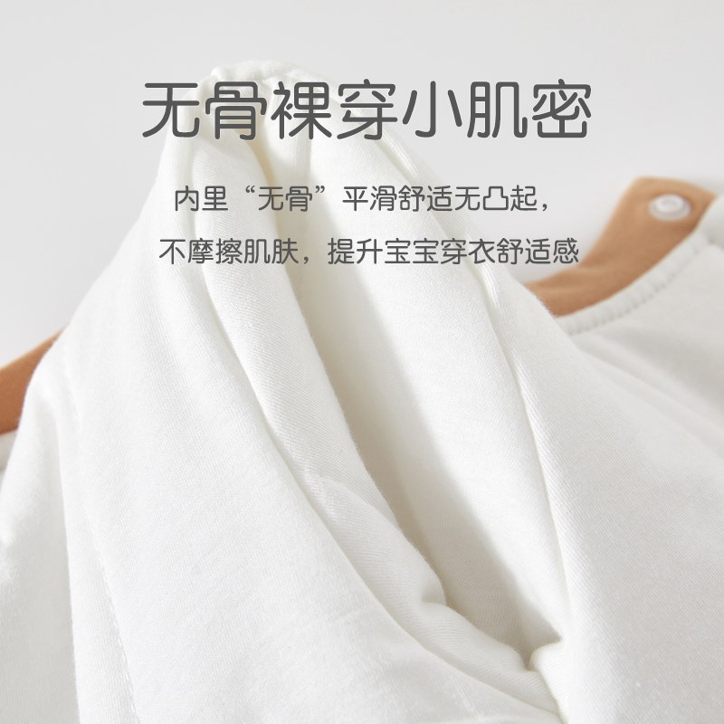 婴儿衣服夹棉连体衣秋冬季保暖宝宝外出棉服加棉加厚冬装秋冬新款
