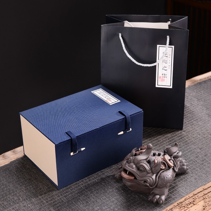 隐茶缘 紫砂大号招财金蟾茶宠可养精品摆件个性茶玩茶台茶具配件
