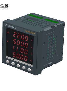青智交直流单相综合电量表ZW3414D三相电压电流表ZW3430B电能累计