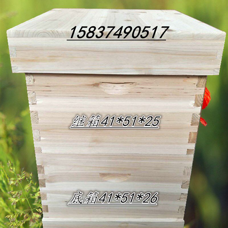 意蜂箱蜜蜂蜂箱养蜂工具专用养蜂箱包邮煮蜡双层蜂箱标准十框蜂箱