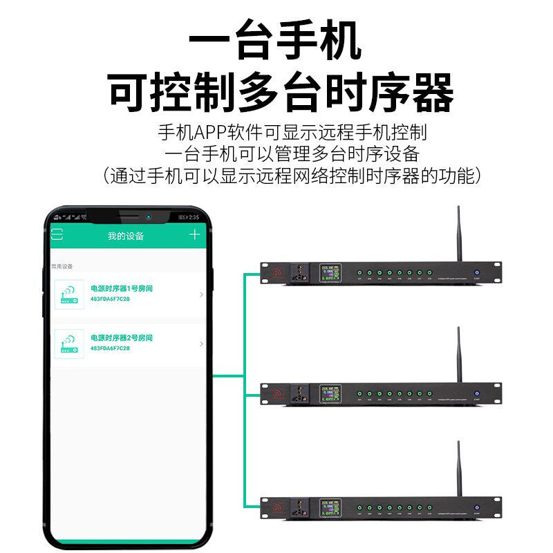 DGH 网络远程手机控制8路电源时序器10路专业顺序管理器电脑中控