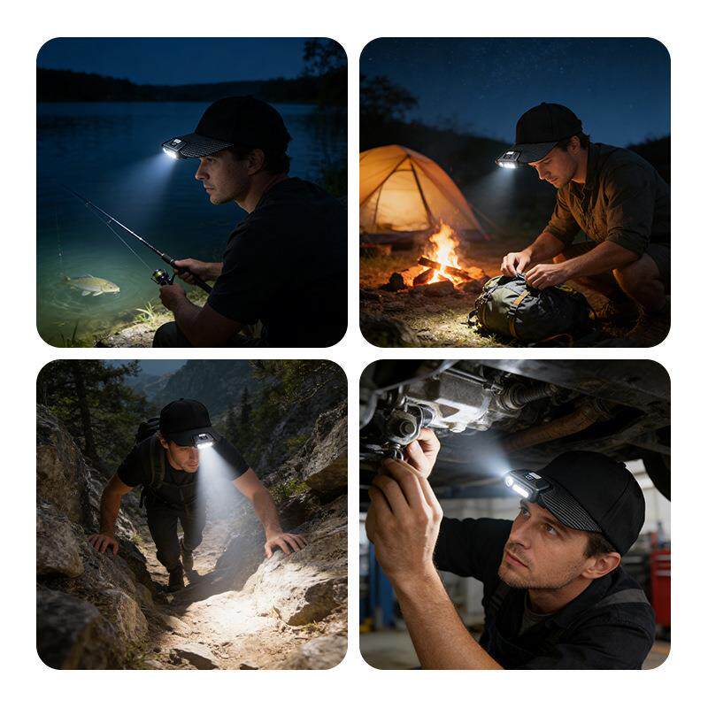 头灯钓鱼专用帽一体钓鱼帽带灯超长续航超亮夜钓灯挥手感应帽子灯