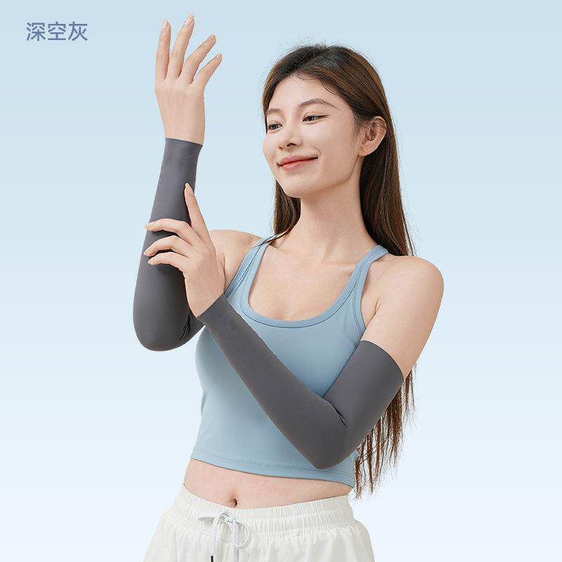 钓鱼运动防晒袖套女防晒冰袖女夏季防紫外线无指手套护手臂户外