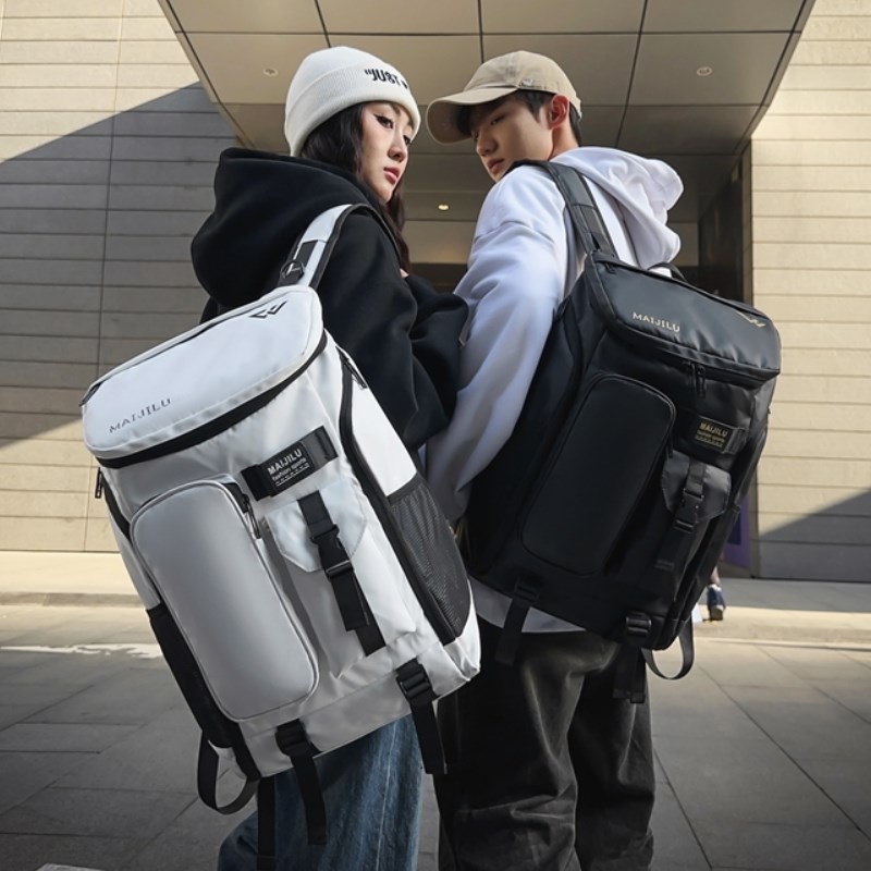 休闲运动健身双肩包男女士专业羽毛球拍包大容量网球旅行学生书包图片