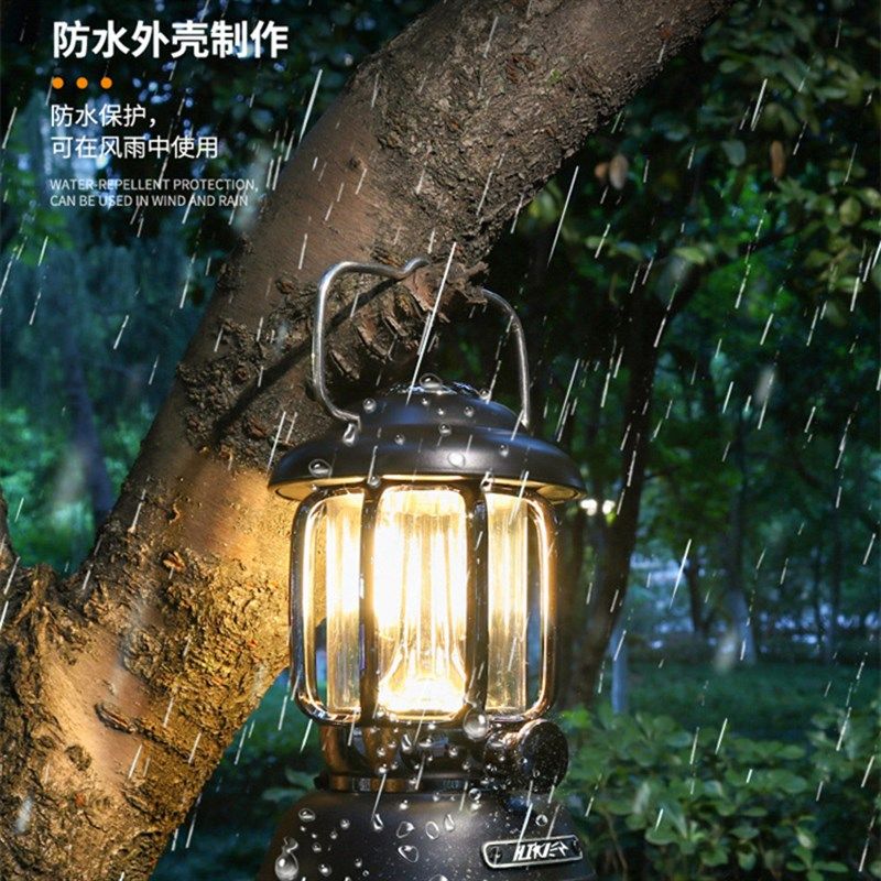 户外露营灯超长续航照明充电挂式帐篷营地氛围野营灯手提复古马灯