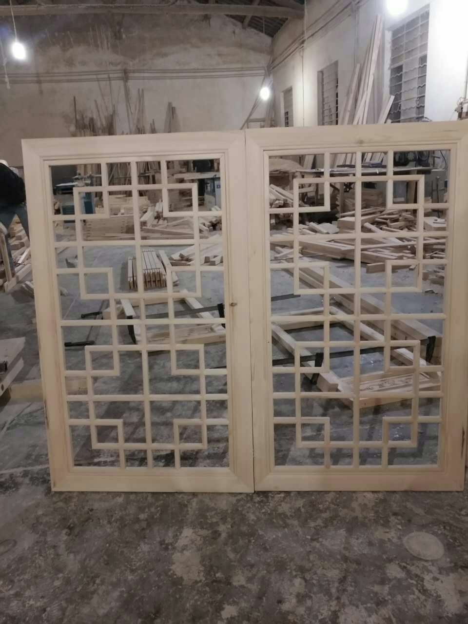 中式东阳木雕仿古门窗实木花格隔断门屏风玄关雕刻镂空厂家直销