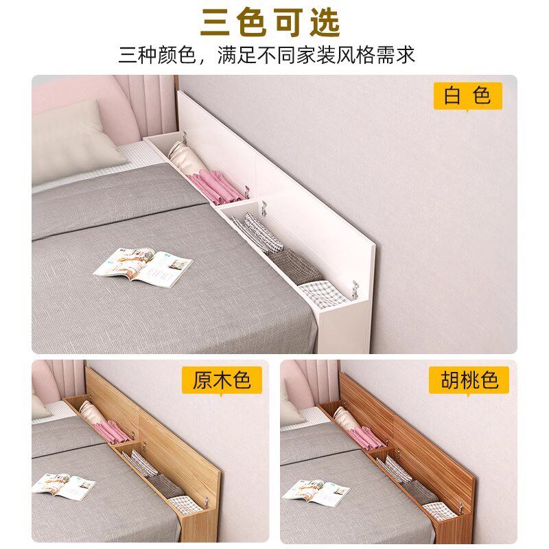 床边夹缝柜长条窄柜收纳柜储藏加宽加长缝隙柜沙发简约床缝填充柜