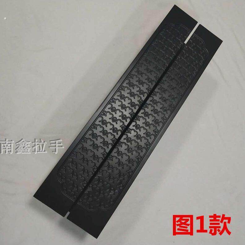 豪华黑色雕刻大欧式拉手玻璃门把手中式酒店仿古木门大门拉手会所