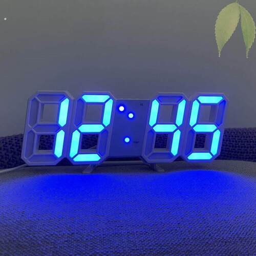 电脑桌摆件氛围灯发光立体数字时钟卧室柜子电竞房间小夜灯装饰品
