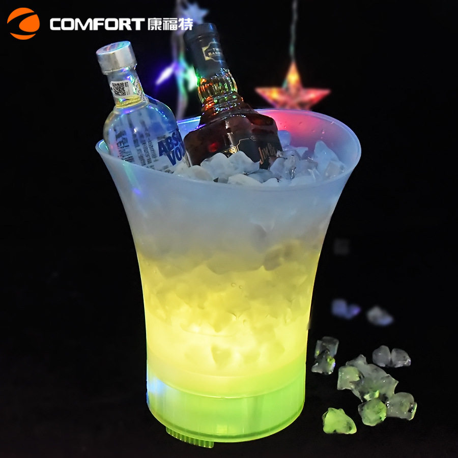 厂家直销发光蓝牙音乐冰桶创意特色家用蓝牙音箱冰桶七彩渐变酒桶