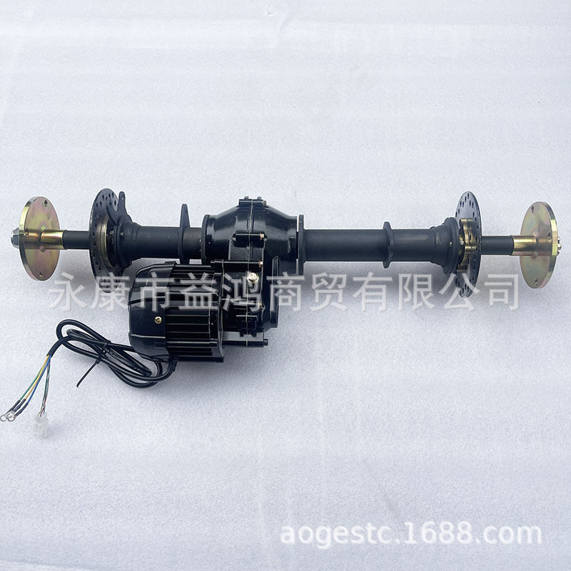 改装电动三轮四轮卡丁车 沙滩车差速后桥48V/60V电机半轴后轴82CM