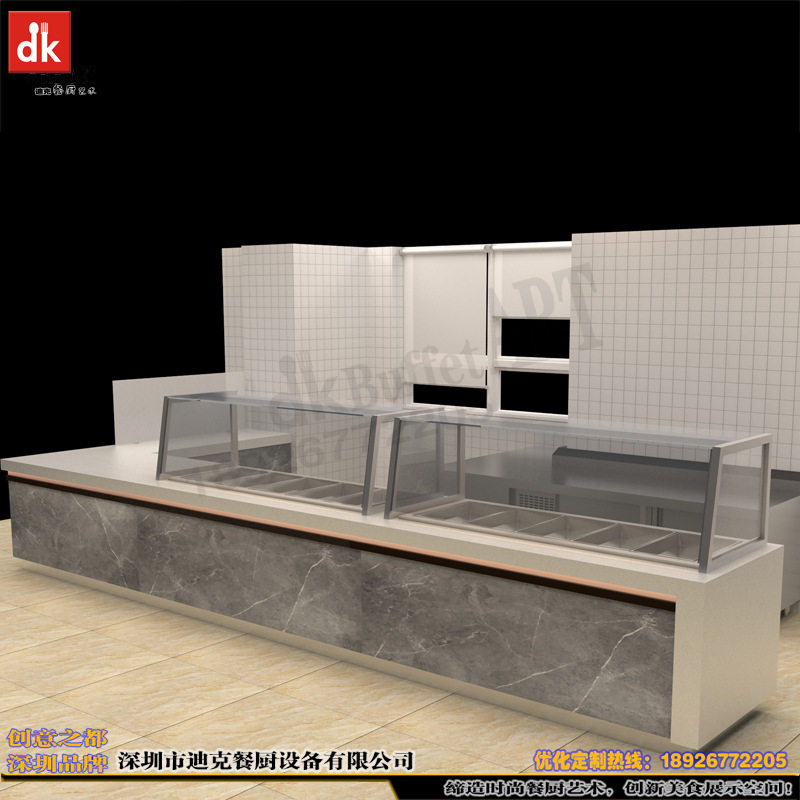 深圳迪克15年专业定做酒店餐厅组合式自助餐台  跨境批发自助餐台