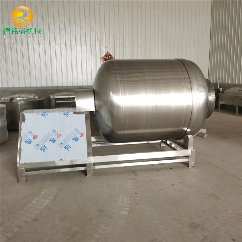 鸭翅腌制滚揉机 真空泵4KW肉类入味设备 不锈钢鸡腿腌制机器图片