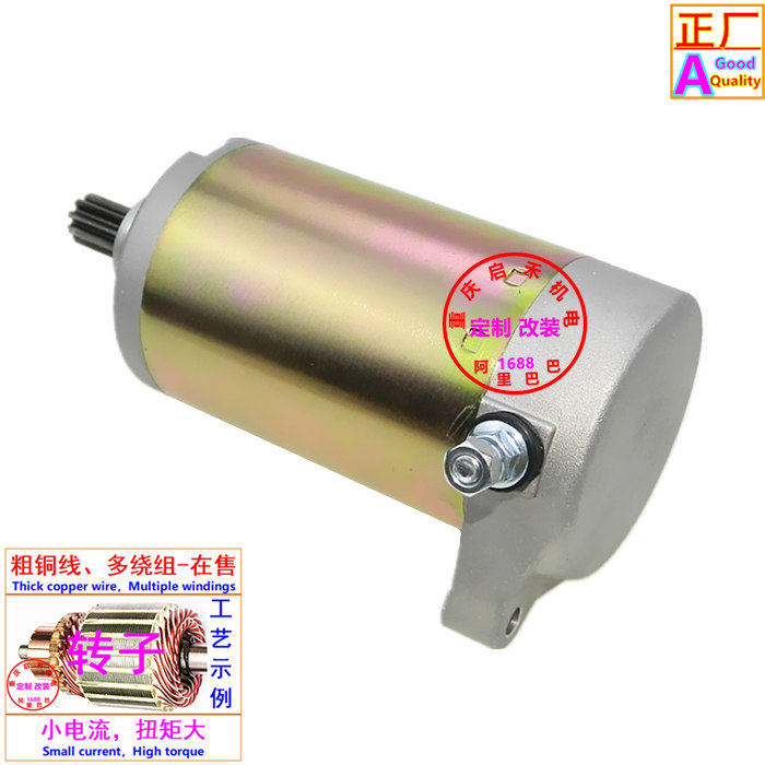 摩托车起动机适用铃木GN250 GZ250望江GN250起动机启动马达启动器