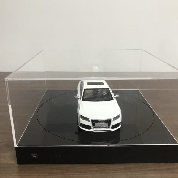 /1汽车模型黑色展示盒旋转台18
