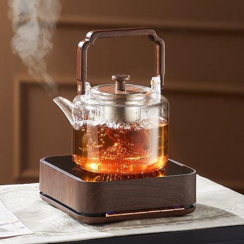 烧水壶小钢琴茗凤祥胡桃木煮茶器煮茶炉家型烧水电陶炉家用炉