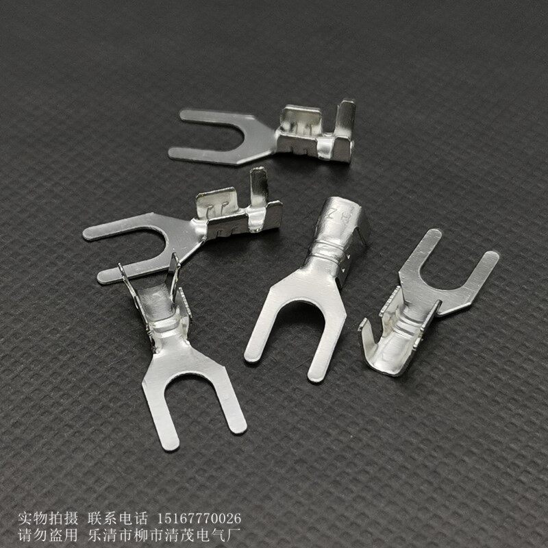 4.2叉型Y型端子UT4.2接线片 U型接线片端子/Y接线头 /5000只镀锡