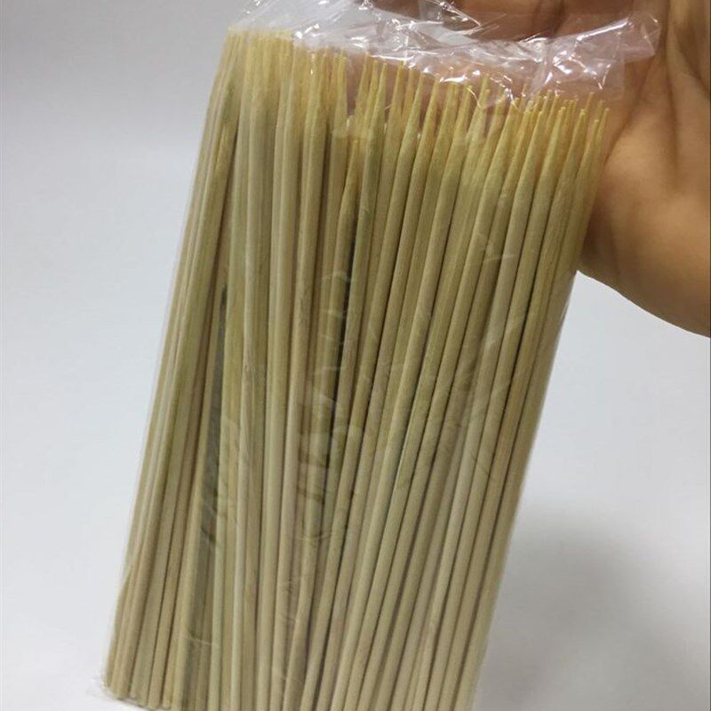 一次性竹签烧烤鸡排热狗烤香肠签 长度20cmx3.0cm粗签子30小包