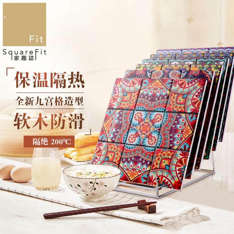 土耳其陶瓷餐桌防烫防滑垫正方形保温隔热垫耐高温垫子桌面装饰垫
