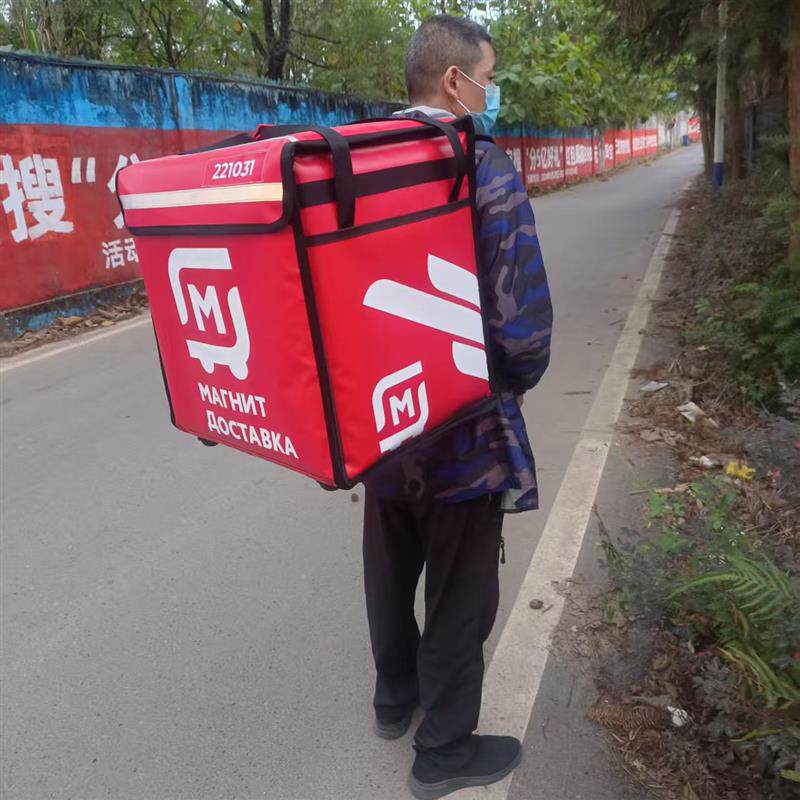 跨境45升58升100升双肩外送揹包送餐箱保温箱大号家电清洗工具箱