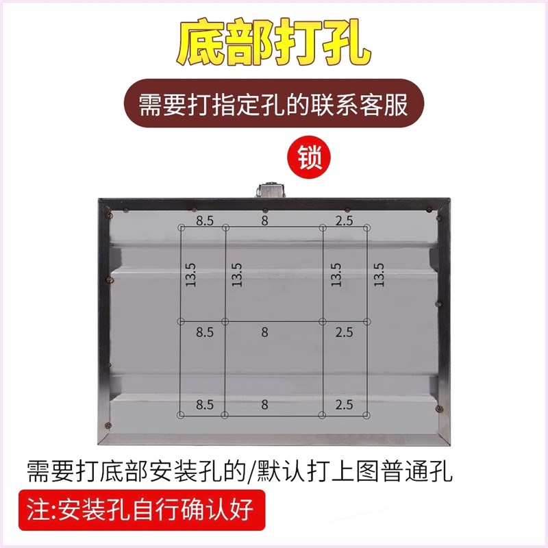 摩托不锈钢后备箱电动车尾箱工具箱储物箱外卖箱不锈钢箱子大号