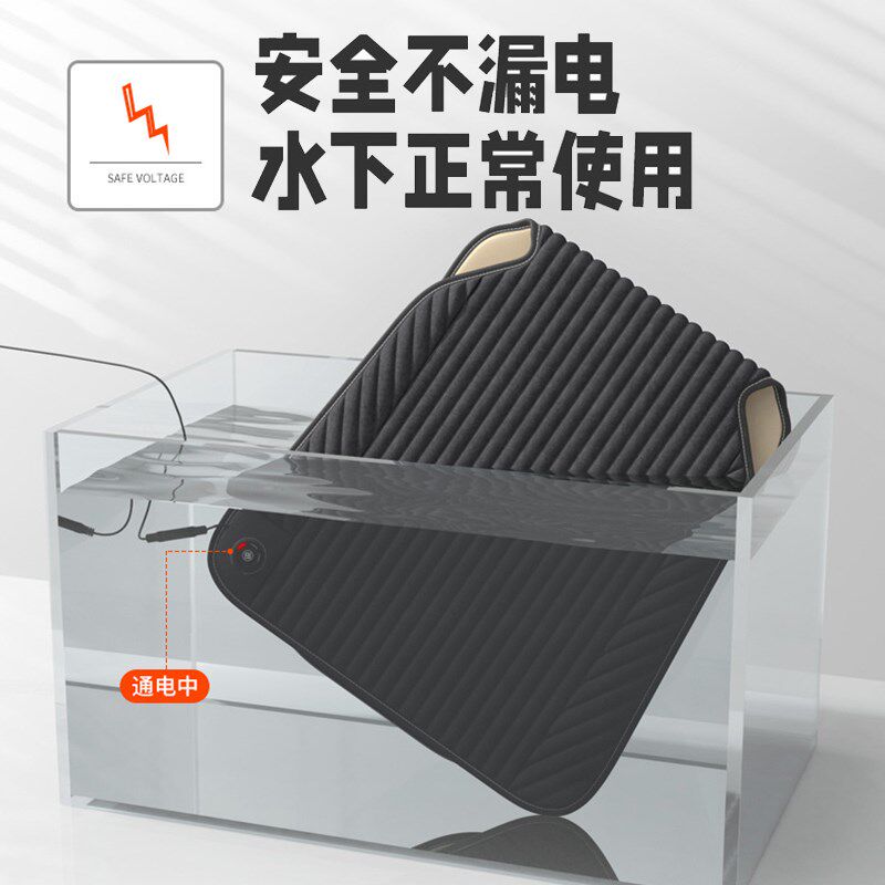 冬季车载加热坐垫石墨烯速热汽车制热座垫单片驾驶座电热保暖车垫