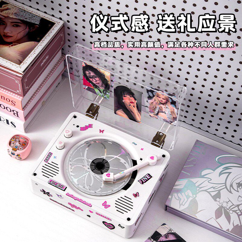 HIFI级复古cd机专辑播放器蓝牙音响一体光碟唱片机新婚生日礼物图片