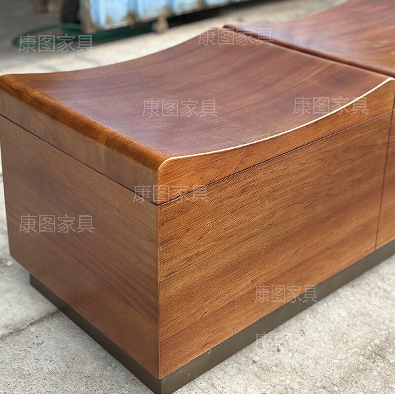 户外家具休闲椅子商业街景观坐凳户外实木长椅公园椅防腐木长条椅