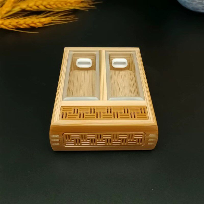 沪工杨制90长65宽25高玉竹双格音响窗竹蛉盒黄蛉金钟鸣虫用具包邮