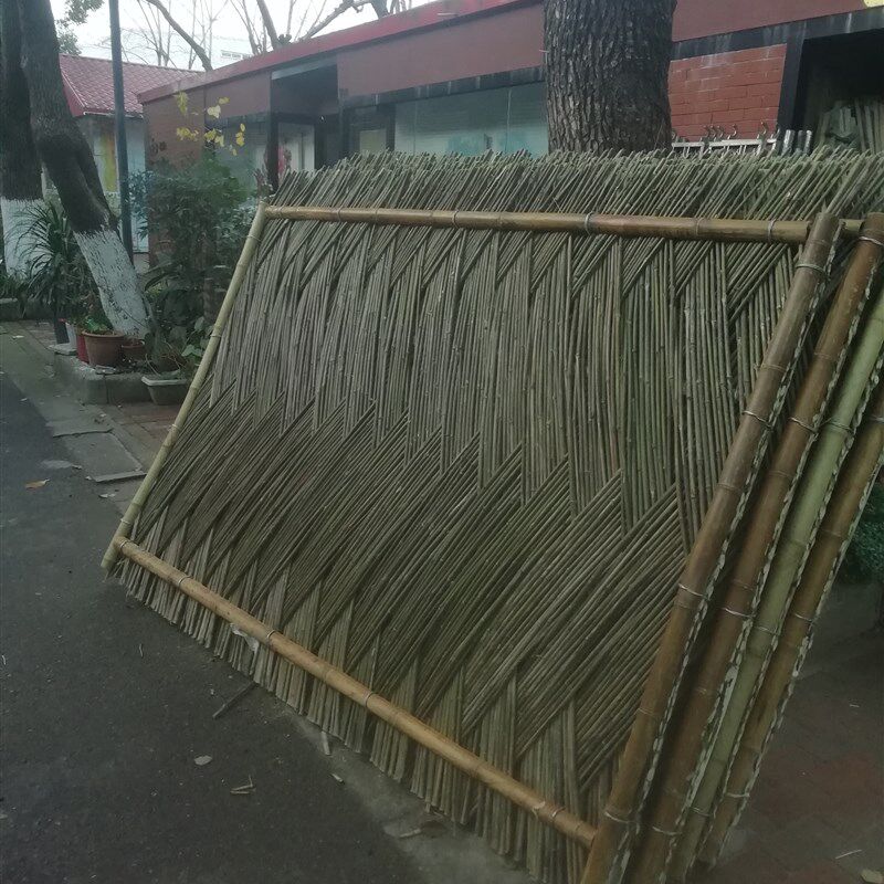 上海老洋房竹篱笆安装花园庭院墙篱笆围墙露台隔断竹栅栏围栏屏风