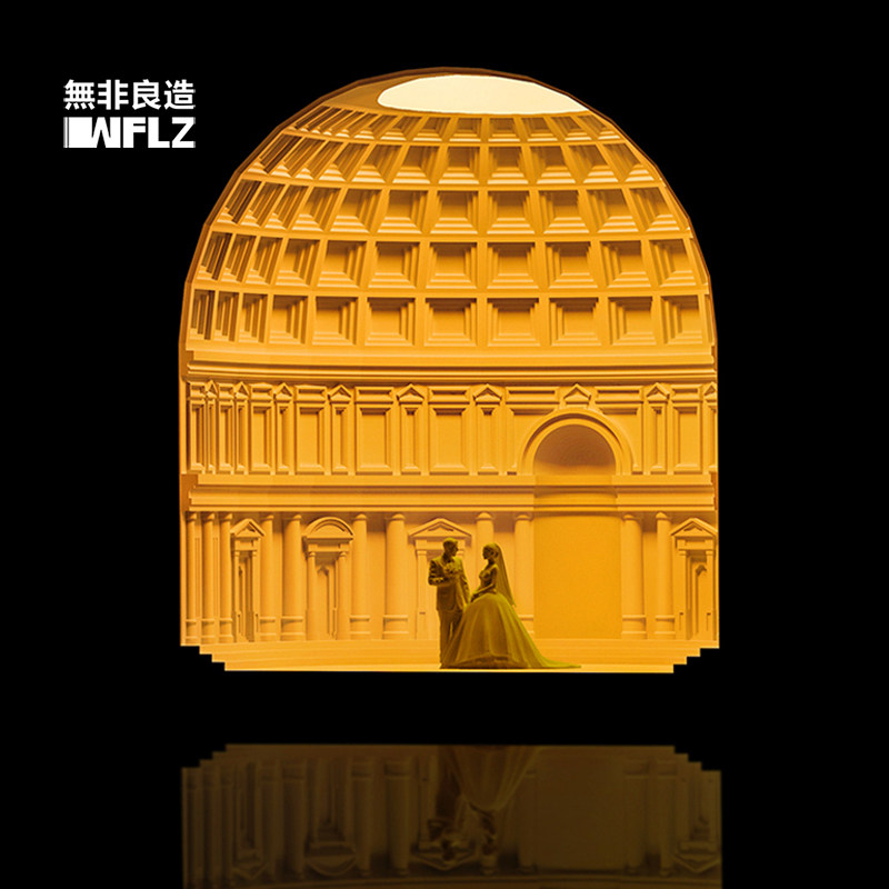無非良造/万神殿无火香薰融蜡灯卧室氛围夜灯创意融烛灯新婚礼物